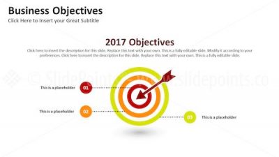Business Objectives editable slide