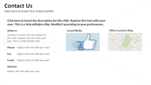 Contact Us PowerPoint Editable Templates – Slide 3
