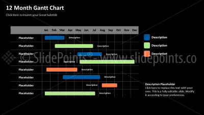 Gantt Charts PowerPoint Editable Templates (11) Gantt Charts PowerPoint Editable Templates (11)