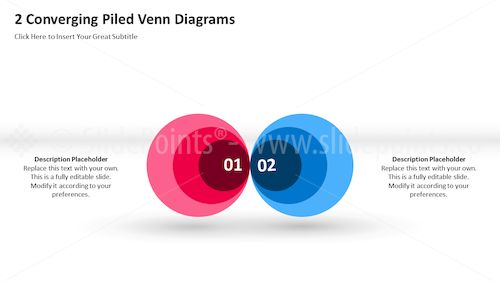 Piled Venn Diagrams PowerPoint Editable Templates – Slide 6 Piled Venn Diagrams PowerPoint Editable Templates – Slide 6