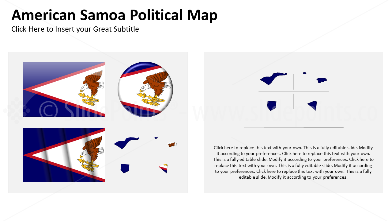 American Samoa Vector Maps PowerPoint Editable Templates (8)
