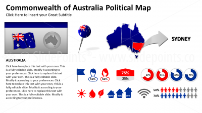 Australia Vector Maps PowerPoint Editable Templates (19)