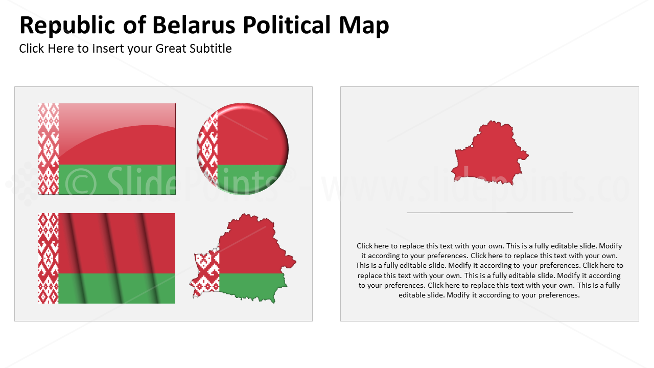 Belarus Vector Maps PowerPoint Editable Templates (32)