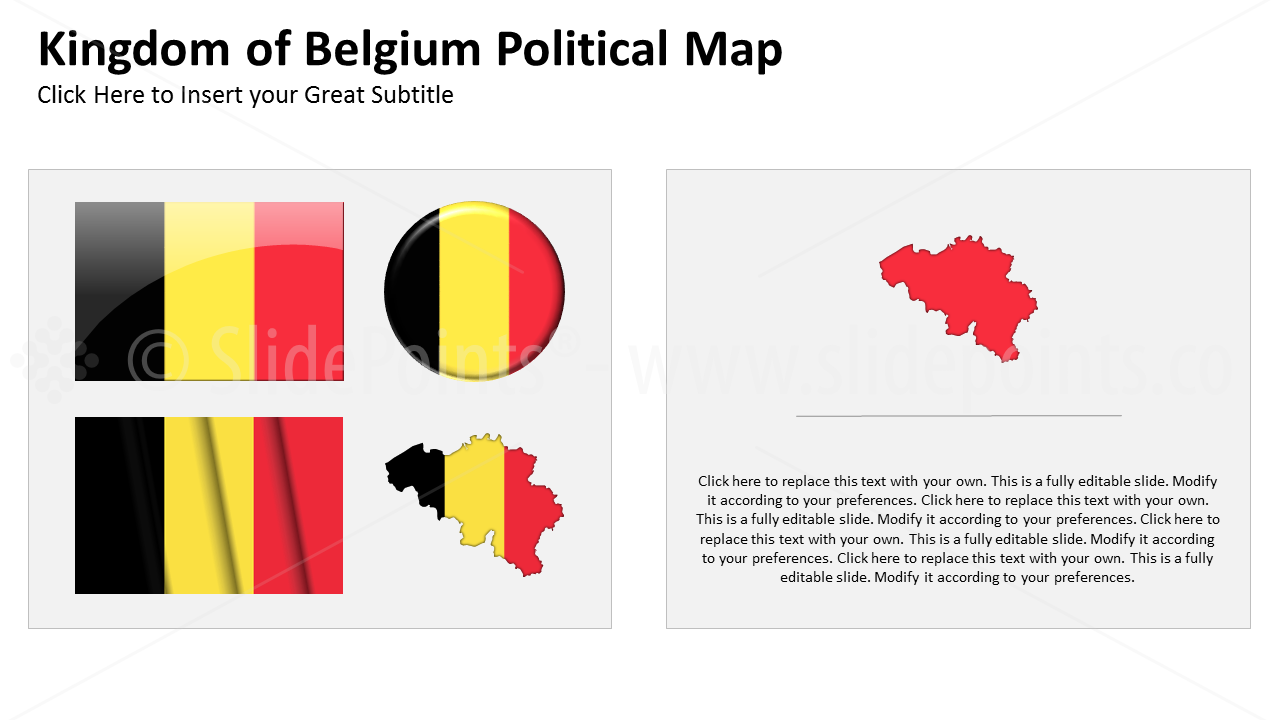 Belgium Vector Maps PowerPoint Editable Templates (34)