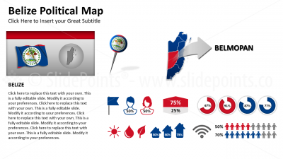 Belize Vector Maps PowerPoint Editable Templates (35)