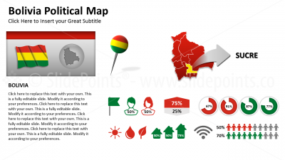 Bolivia Vector Maps PowerPoint Editable Templates (41)