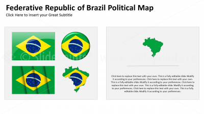 Brazil Vector Maps PowerPoint Editable Templates (48)