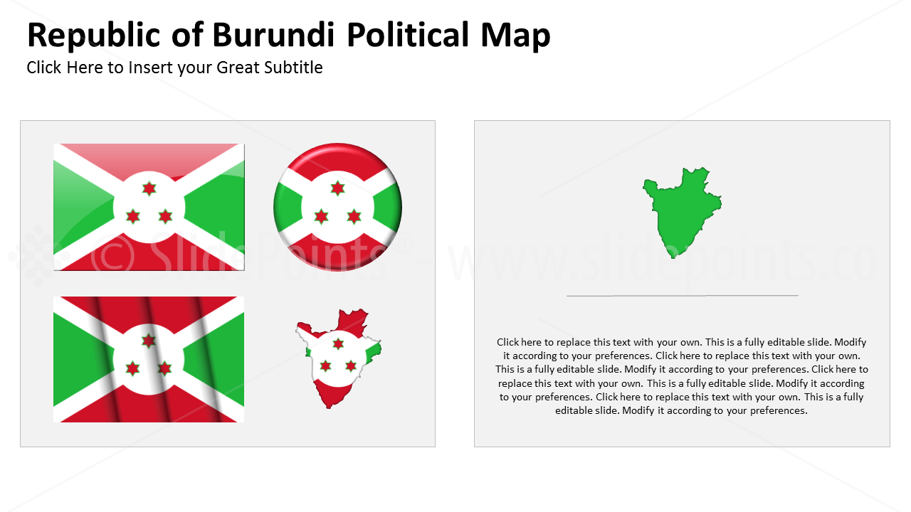 Burundi Vector Maps PowerPoint Editable Templates (56)