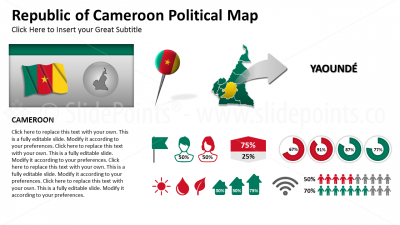 Cameroon Vector Maps PowerPoint Editable Templates (59)