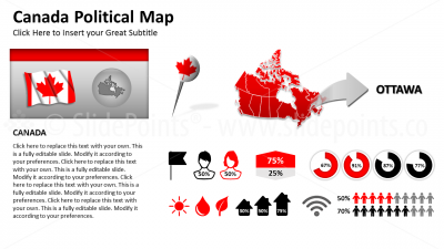 Canada Vector Maps PowerPoint Editable Templates (61)