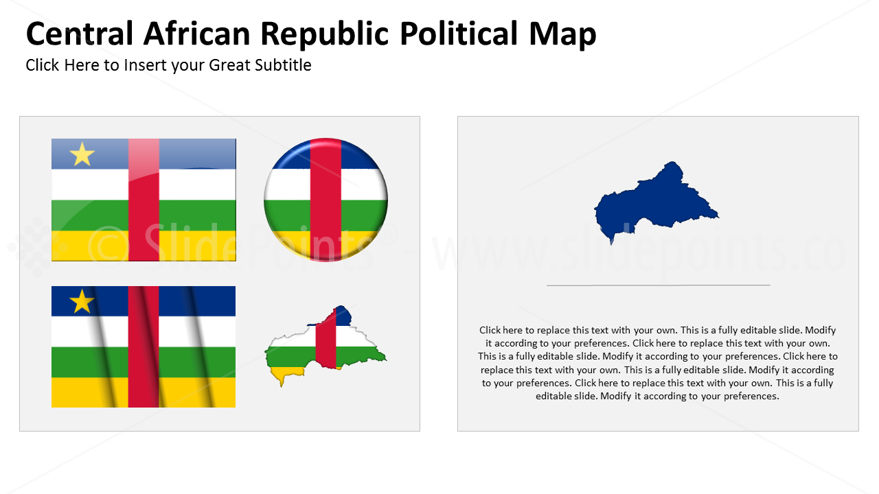 Central Africa Vector Maps PowerPoint Editable Templates (66)