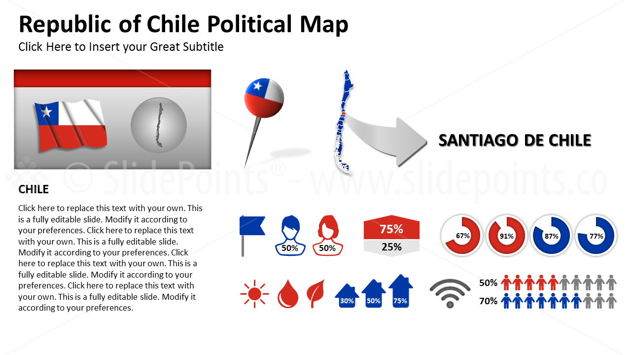 Chile Vector Maps PowerPoint Editable Templates (69)