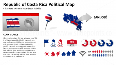 Costa Rica Vector Maps PowerPoint Editable Templates (79)