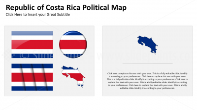 Costa Rica Vector Maps PowerPoint Editable Templates (80)