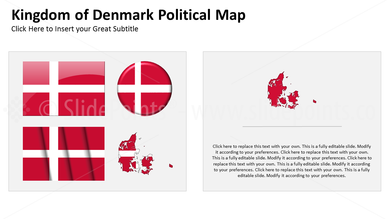 Denmark Vector Maps PowerPoint Editable Templates (92)