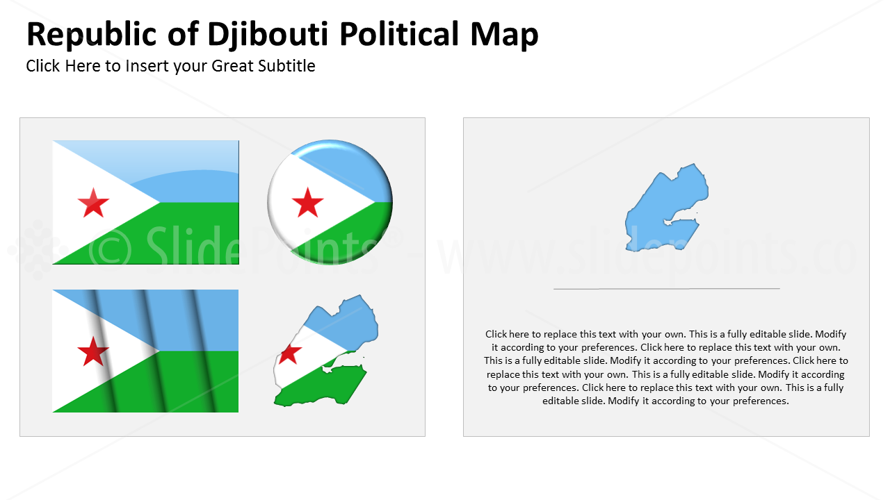 Djibouti Vector Maps PowerPoint Editable Templates (94)