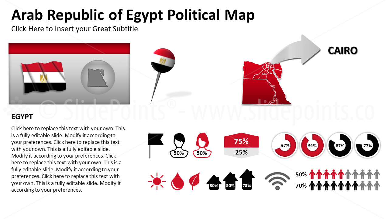 Egypt Vector Maps PowerPoint Editable Templates (103)