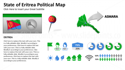 Eritrea Vector Maps PowerPoint Editable Templates (109)