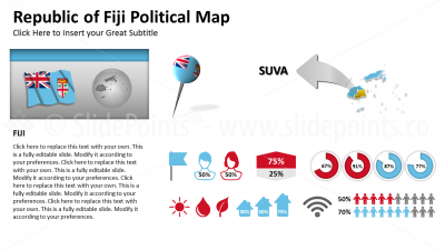 Fiji Vector Maps PowerPoint Editable Templates (117)