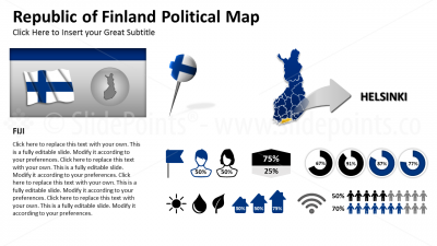 Finland Vector Maps PowerPoint Editable Templates (119)