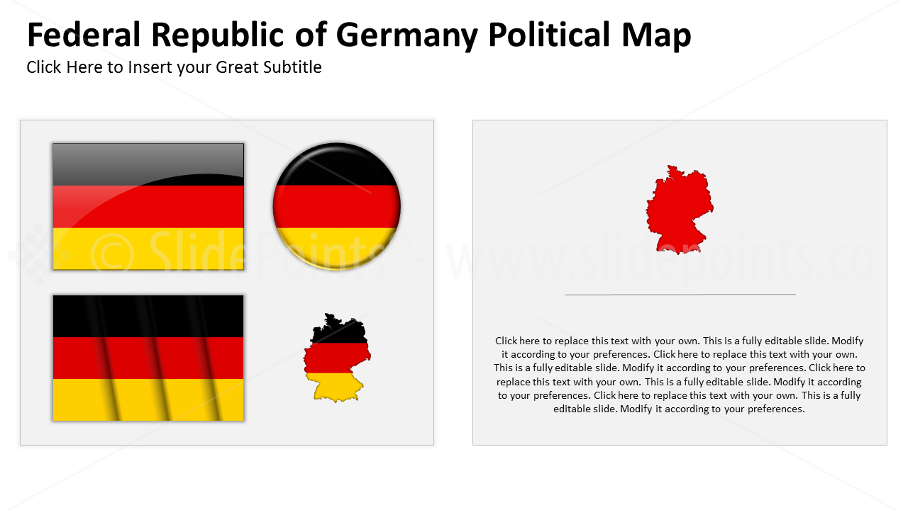 Germany Vector Maps PowerPoint Editable Templates (130)