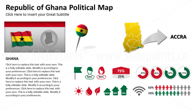 Ghana Vector Maps PowerPoint Editable Templates (131)