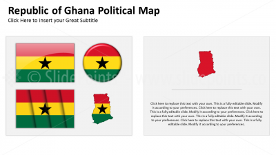 Ghana Vector Maps PowerPoint Editable Templates (132)
