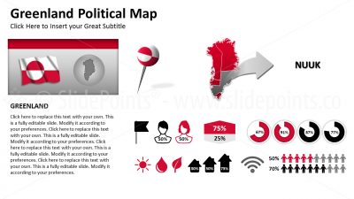 Greenland Vector Maps PowerPoint Editable Templates (135)