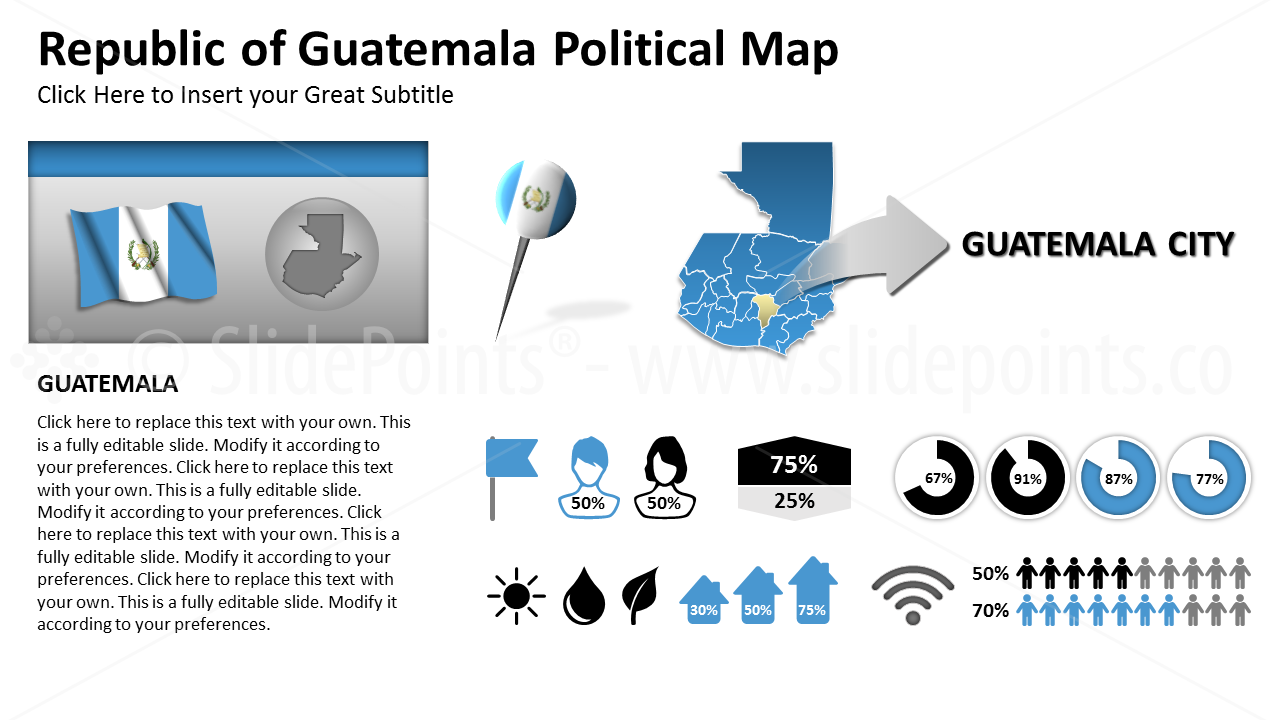 Guatemala Vector Maps PowerPoint Editable Templates (141)