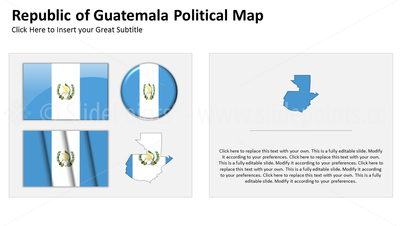 Guatemala Vector Maps PowerPoint Editable Templates (142)