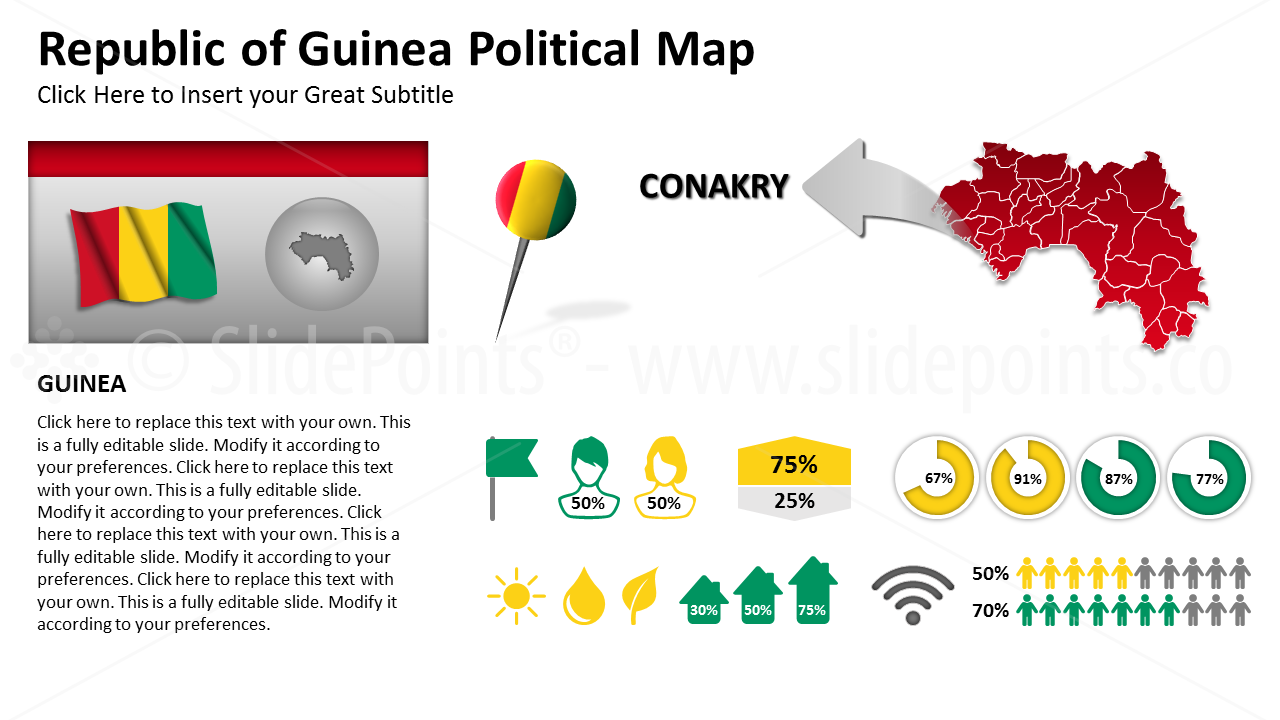 Guinea Vector Maps PowerPoint Editable Templates (145)