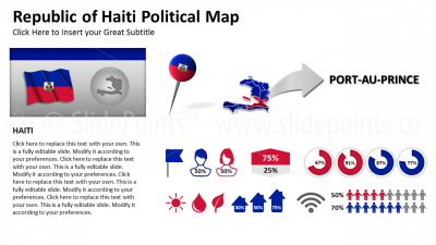 Haiti Vector Maps PowerPoint Editable Templates (149)