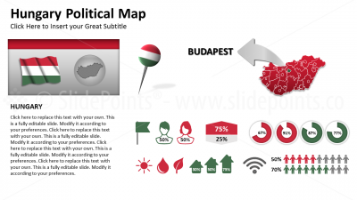 Hungary Vector Maps PowerPoint Editable Templates (153)
