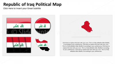 Iraq Vector Maps PowerPoint Editable Templates (164)
