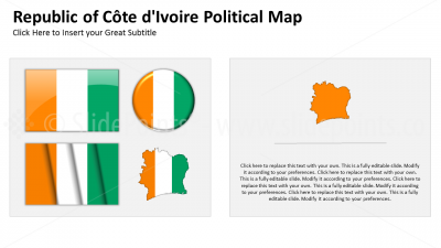 Ivory Coast Vector Maps PowerPoint Editable Templates (172)