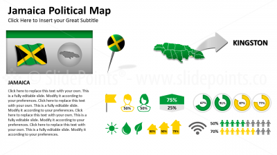 Jamaica Vector Maps PowerPoint Editable Templates (173)