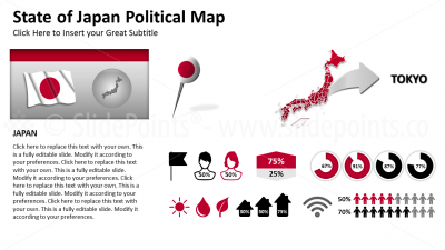 Japan Vector Maps PowerPoint Editable Templates (175)