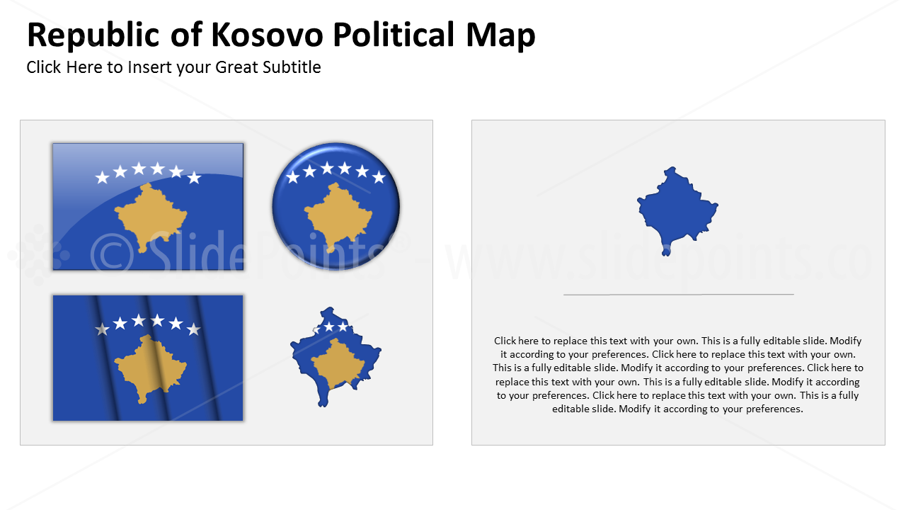 Kosovo Vector Maps PowerPoint Editable Templates (184)