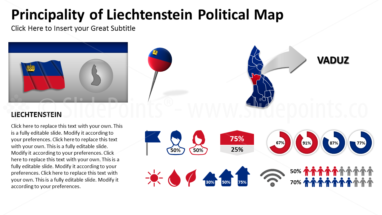 Liechtenstein Vector Maps PowerPoint Editable Templates (199)