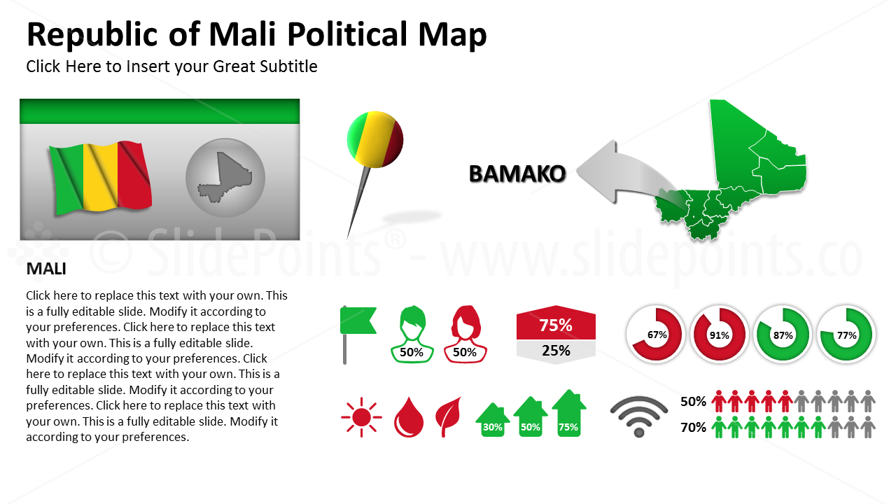 Mali Vector Maps PowerPoint Editable Templates (213)