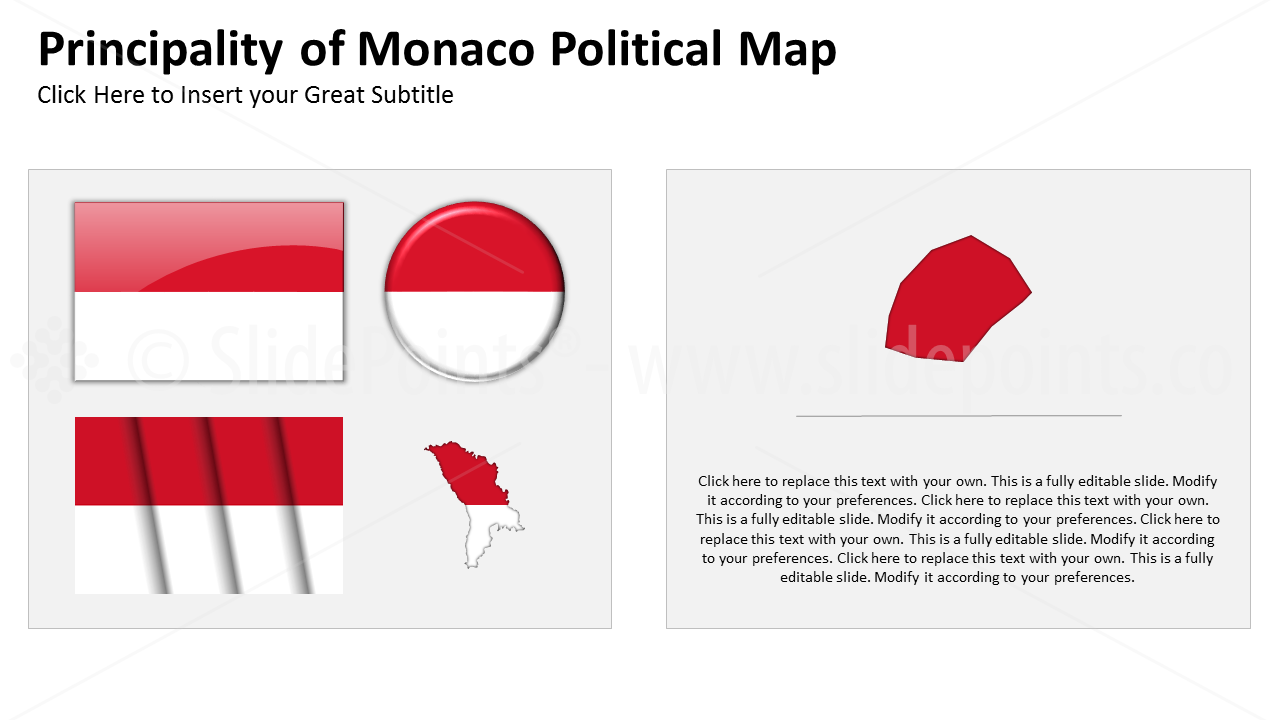 Monaco Vector Maps PowerPoint Editable Templates (226)