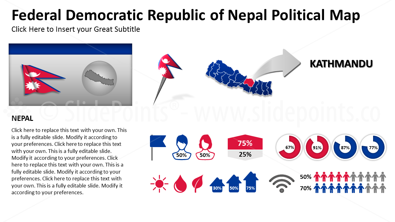 Nepal Vector Maps PowerPoint Editable Templates (241)