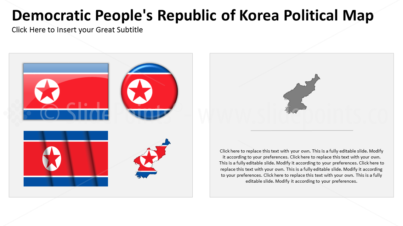North Korea Vector Maps PowerPoint Editable Templates (254)
