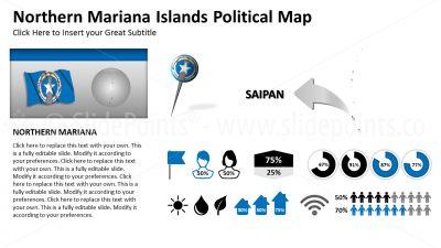 Northern Mariana Vector Maps PowerPoint Editable Templates (255)