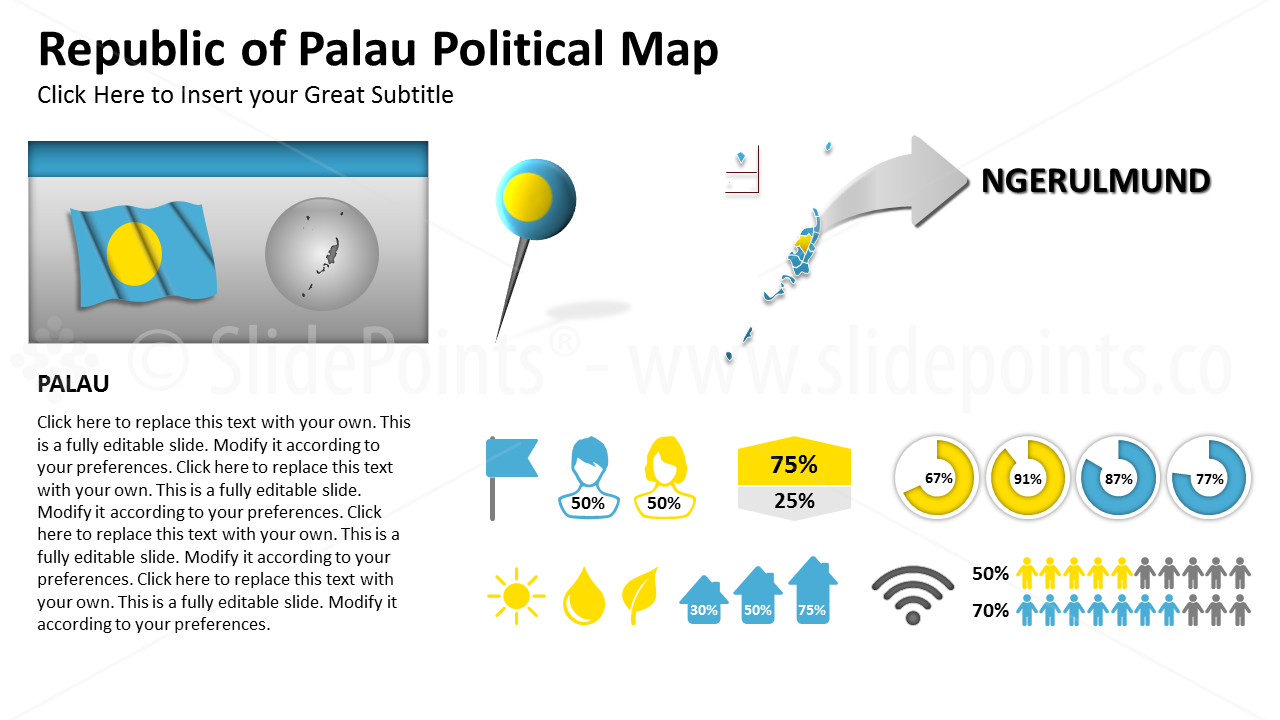 Palau Vector Maps PowerPoint Editable Templates (263)