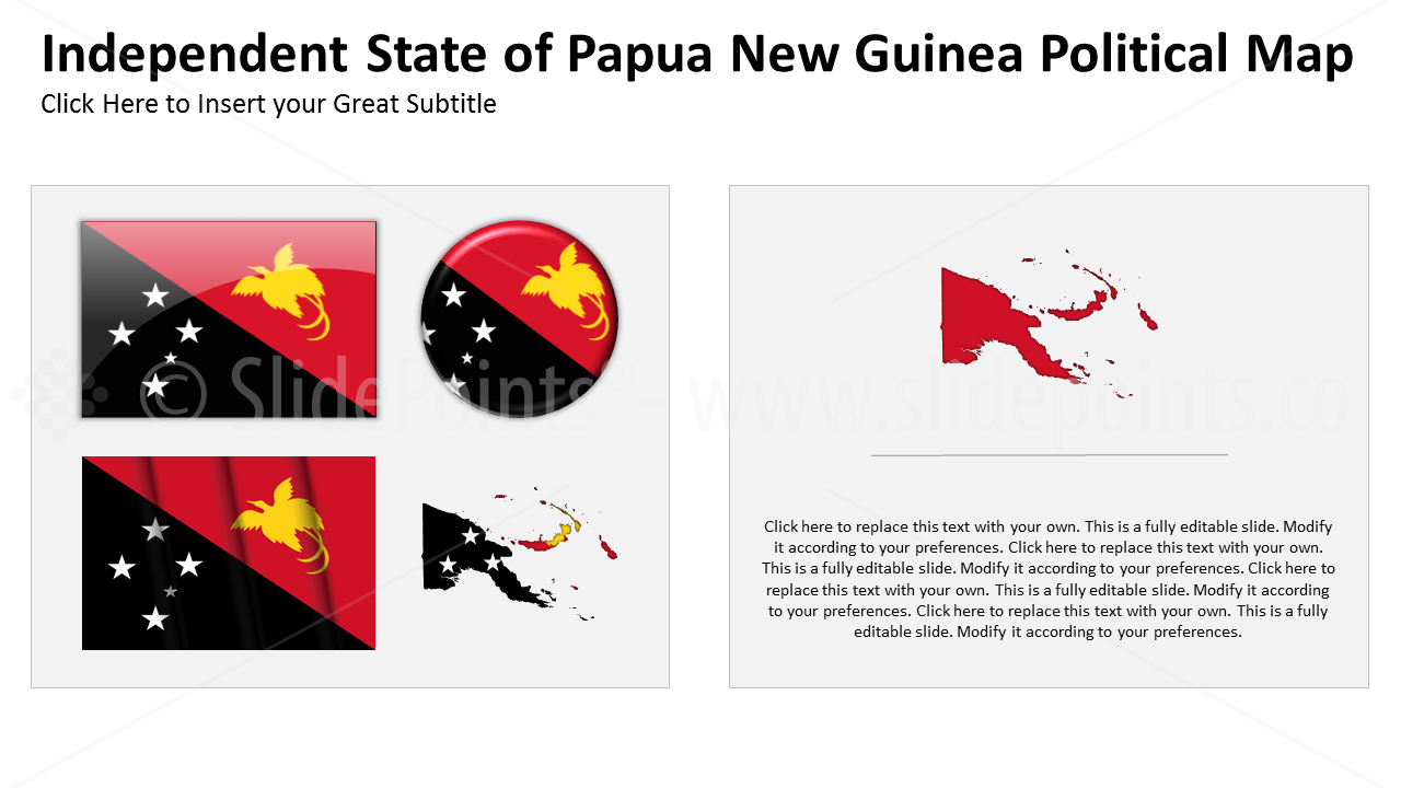 Papua Vector Maps PowerPoint Editable Templates (268)