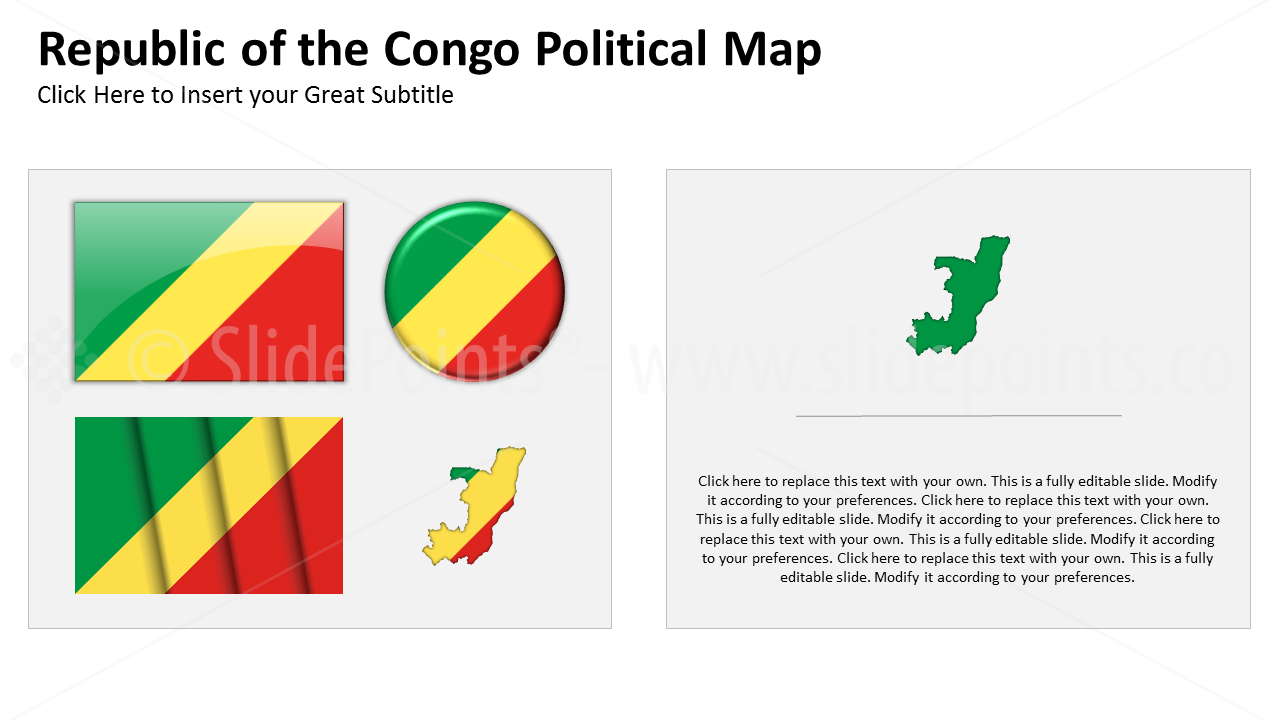 Republic of the Congo Vector Maps PowerPoint Editable Templates (286)