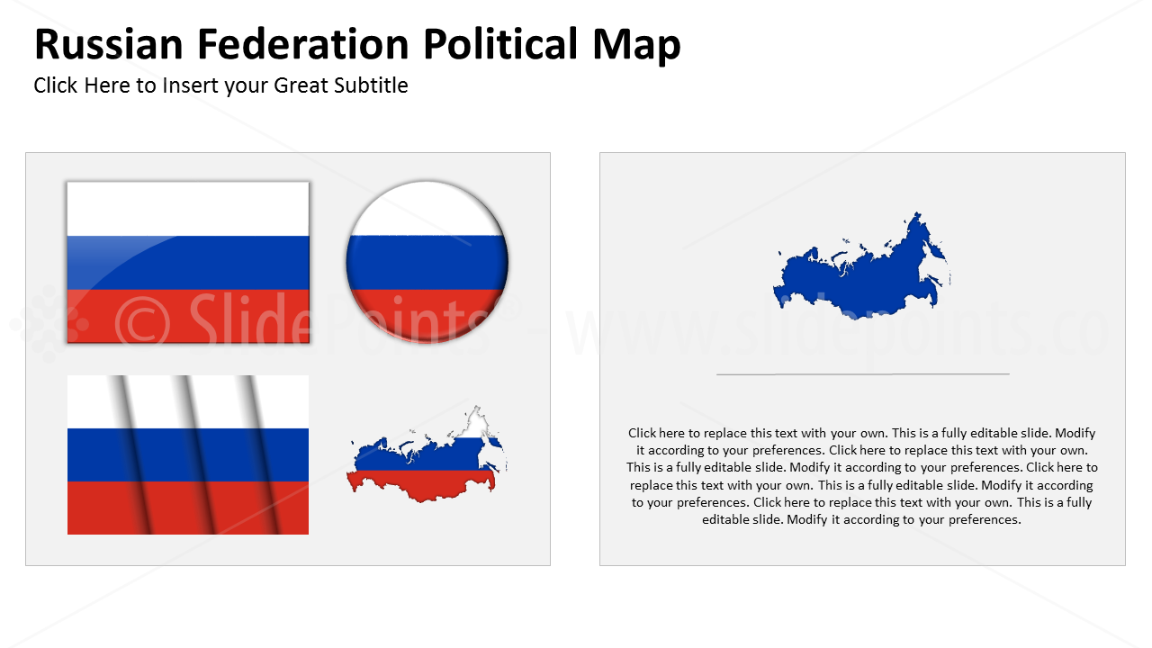 Russia Vector Maps PowerPoint Editable Templates (290)