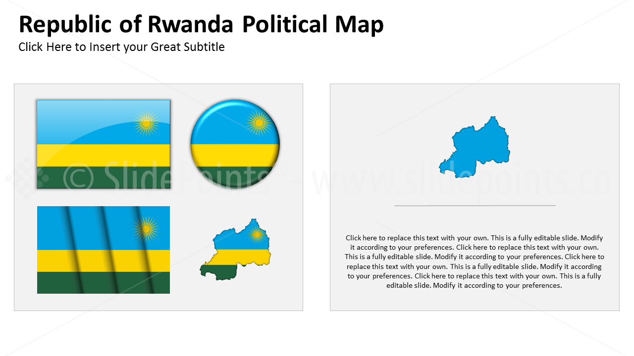 Rwanda Vector Maps PowerPoint Editable Templates (292)