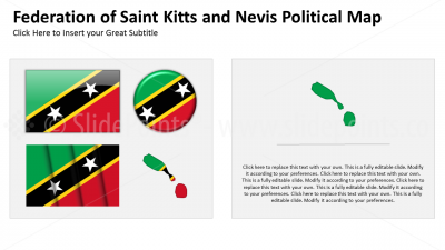 Saint Kitts and Nevis Vector Maps PowerPoint Editable Templates (294)